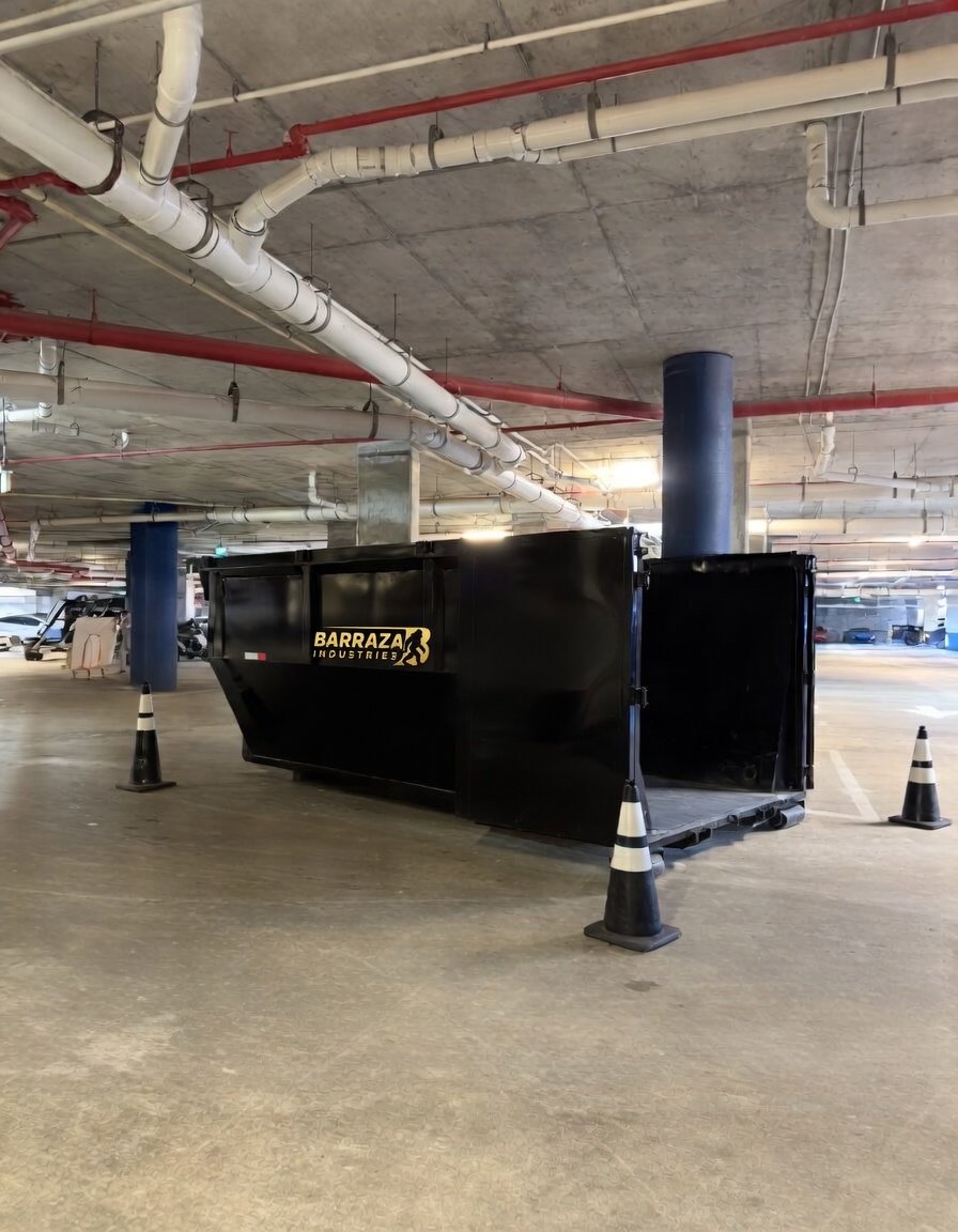 Commercial dumpster rental Miami high-rise - Barraza Industries